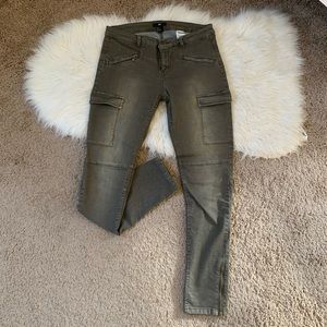 Army green utility style pants